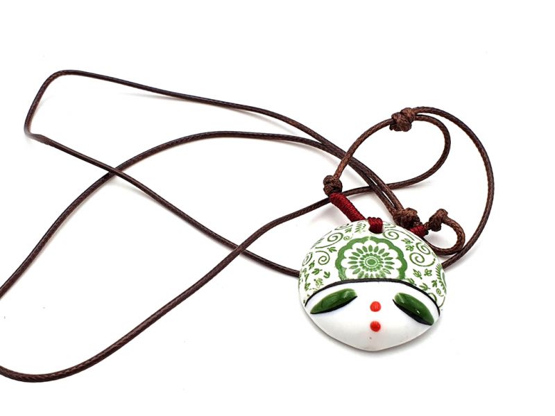 Asian ceramic heads collection - Necklace - Philippines 4