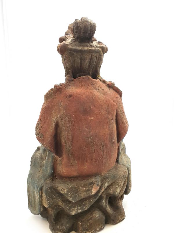 Asian wooden statue Chinese goddess 5