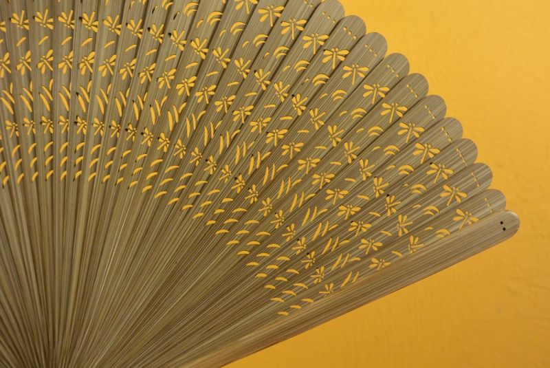 Asiatische Fächer Sandelholz 4