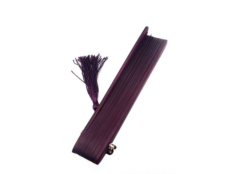 Asiatische Fächer Sandelholz - Lila 3