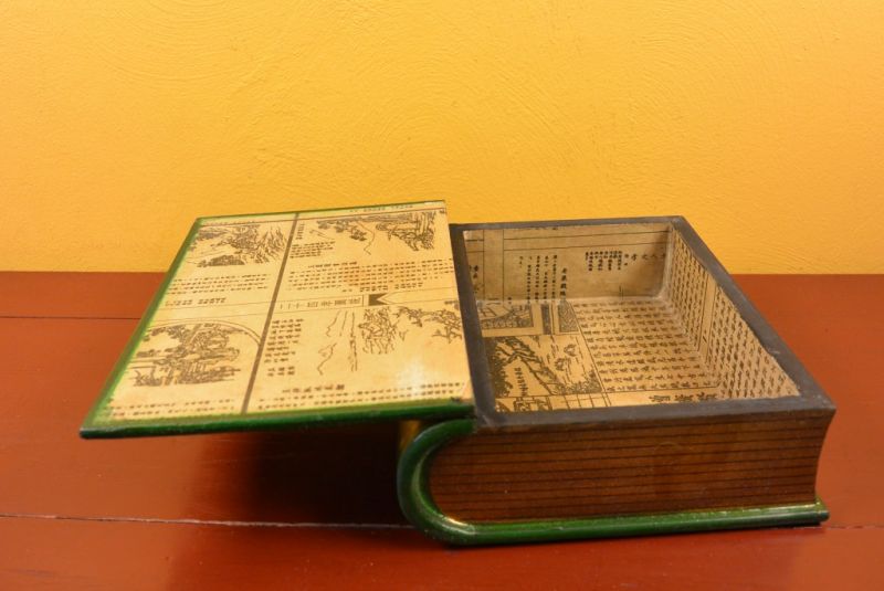 Asiatische Holzschatullen Drachen Buchform 3