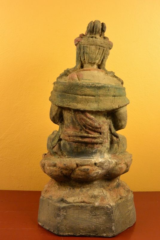 Asiatische Holzstatue Göttin Guanyin 5
