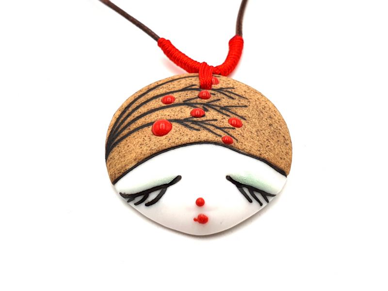 Asiatische Keramikköpfe Sammlung - Halskette - Japan - Kyoto 2