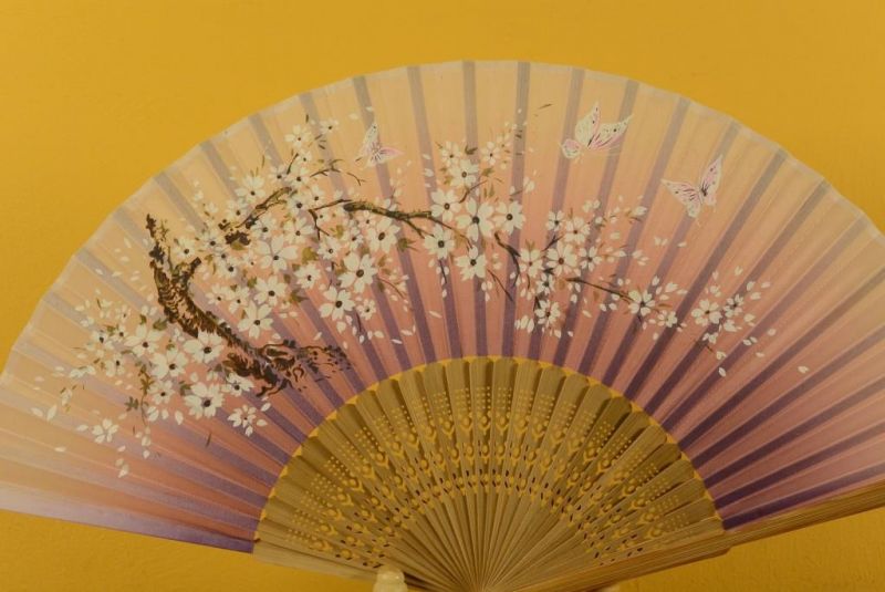 Asiatischen Fächer - Baum und Schmetterlinge 2 2