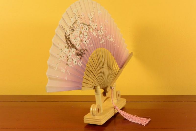 Asiatischen Fächer - Baum und Schmetterlinge 2 4