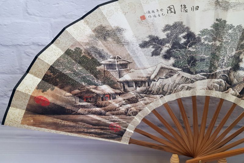 Asiatischer Gebläse - Print - Chinesische Landschaft 2