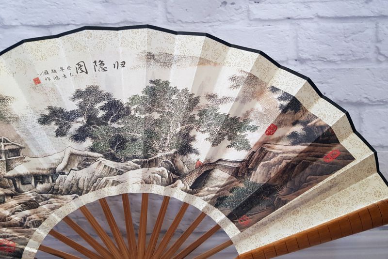 Asiatischer Gebläse - Print - Chinesische Landschaft 3