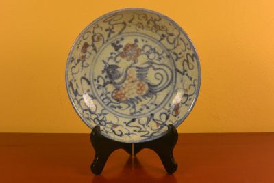 Assiette Chinoise en porcelaine Phénix