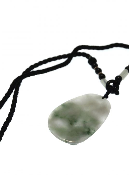 Astrologie Jade Anhänger - Durchscheinend Grün Weiß 3
