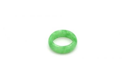 Bague en Jade Vert Translucide - Taille: 51