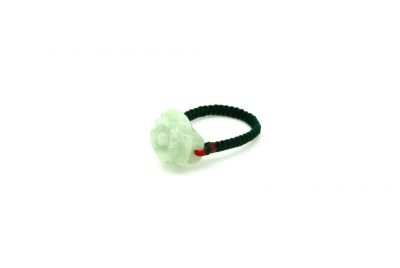 Bague Fleur en Jade - Taille:57