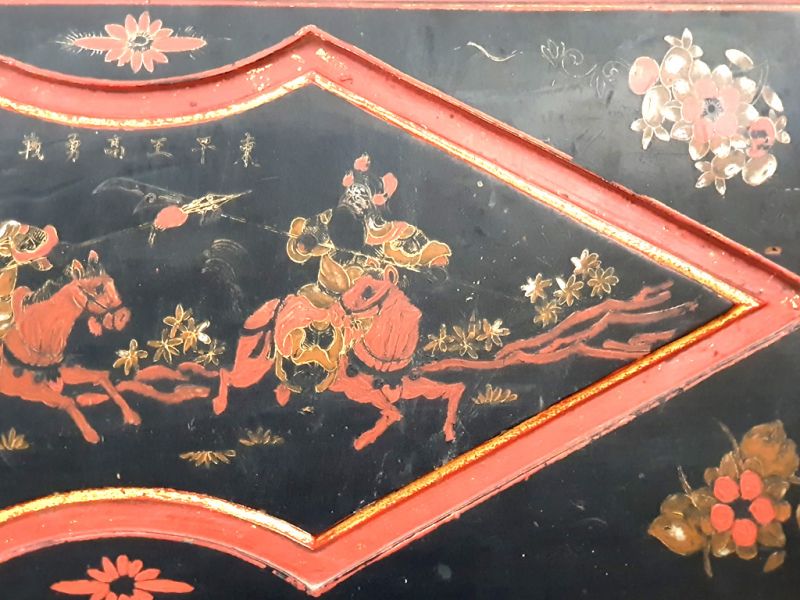 Bemalte Holzplatten Malerei auf Holz Chinesische Reiter 2 3