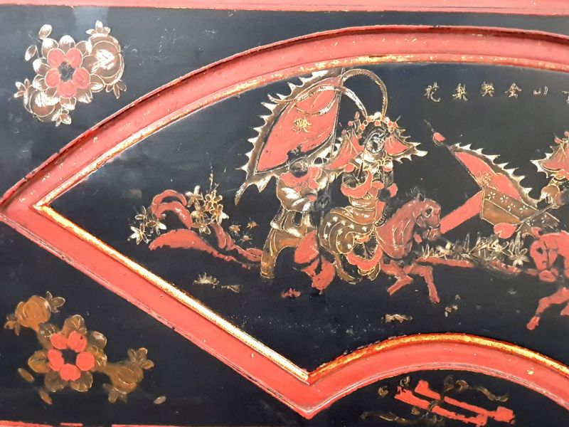 Bemalte Holzplatten Malerei auf Holz Chinesische Reiter 3
