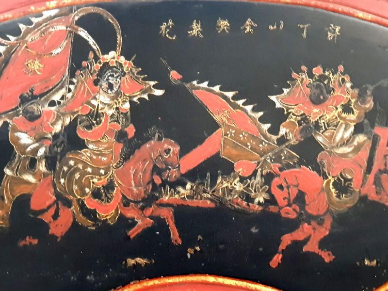 Bemalte Holzplatten Malerei auf Holz Chinesische Reiter 4