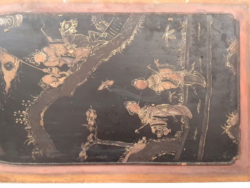 Bemalte Holzplatten Malerei auf Holz Der Schlosspark 2 3