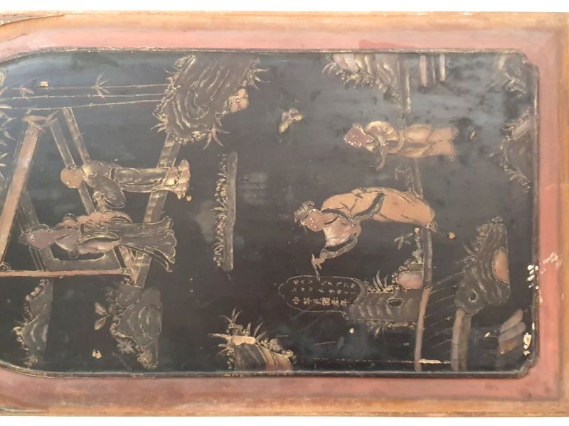 Bemalte Holzplatten Malerei auf Holz Der Schlosspark 3