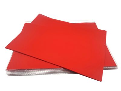 Beutel mit 20 Blatt für Kalligraphie A4-Format - Rot - Qualität A+