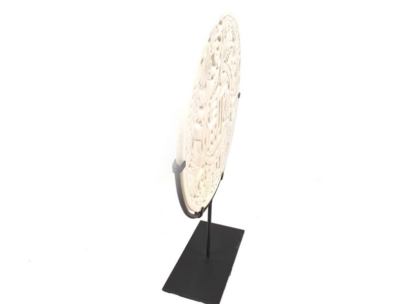 Bi-shaped Jade disc 30cm - Happiness 4