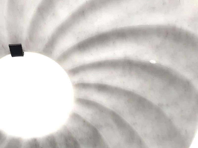 Click thumbnail to enlarge and hover over the picture to zoom Bi-shaped Jade disc 30cm - Seashell / White 4