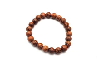 Bijoux - Bracelet Mâlâ Tibétains en bois - 100% Naturel - Palissandre d'Afrique