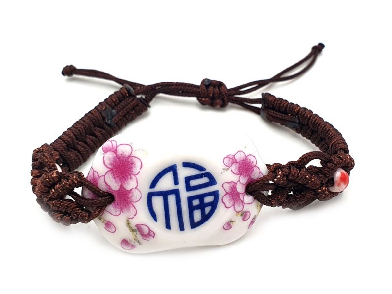Bijoux Céramique - Collection fleurs de Chine - Bracelet - Fleurs et bonheur 1