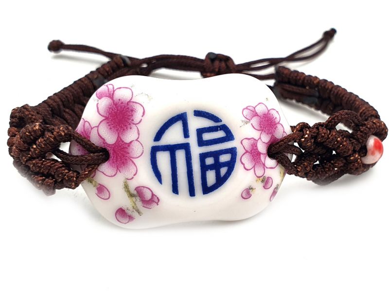 Bijoux Céramique - Collection fleurs de Chine - Bracelet - Fleurs et bonheur 2