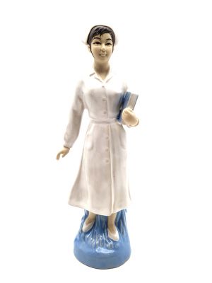 Biscuit de Porcelaine - Statue Céramique - Révolution culturelle - Medecin