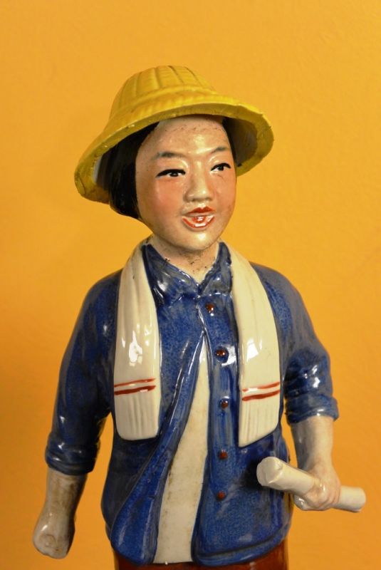 Biskuitporzellan aus China Statue 2