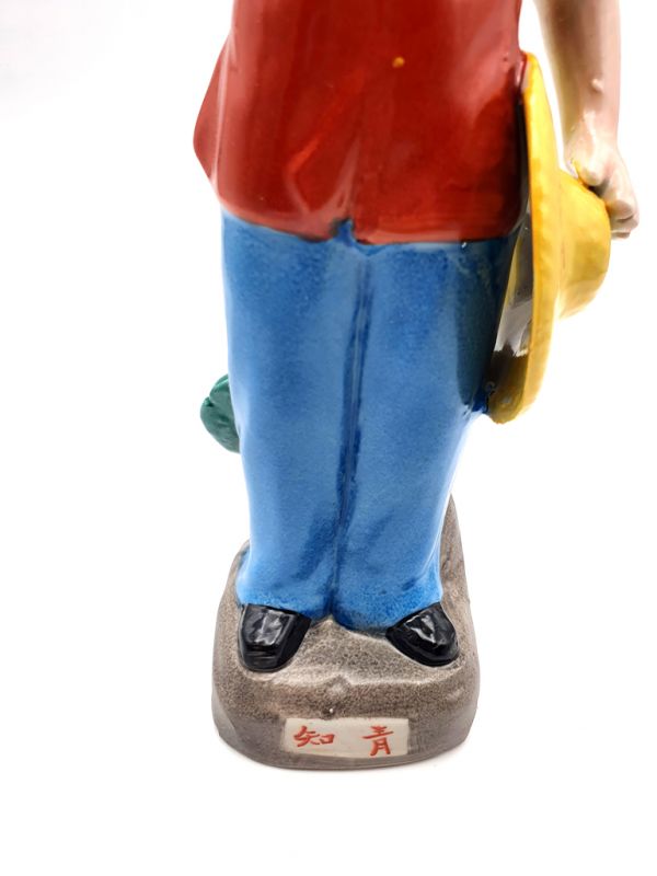 Bisque Porcelain statue - Chinese Cultural Revolution - the farmer 3
