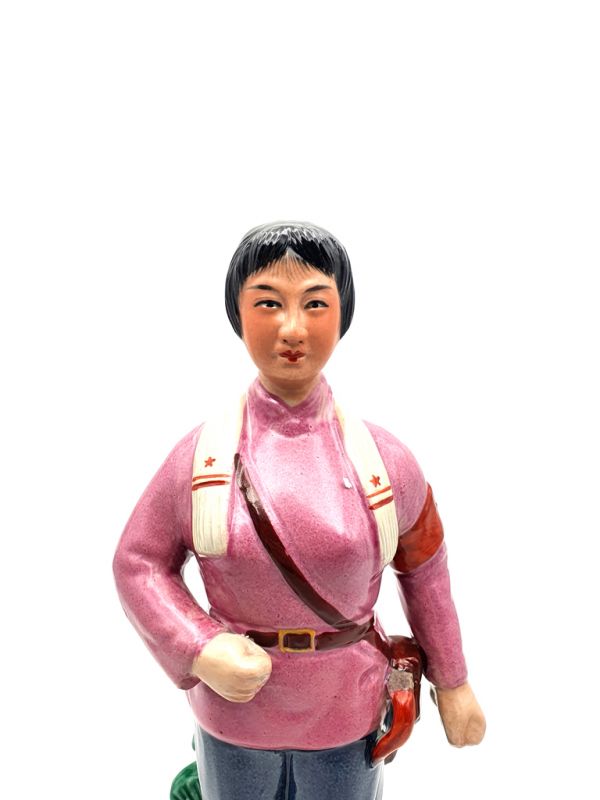 Bisque Porcelain statue - Chinese Cultural Revolution - The mother 2