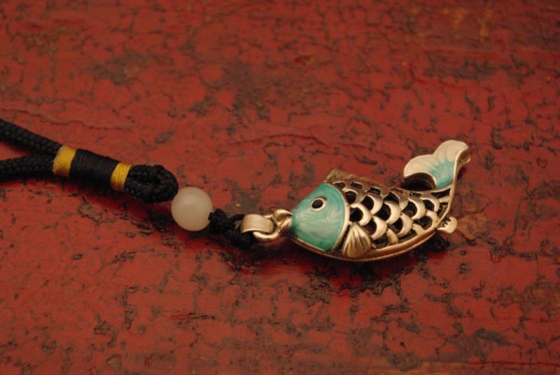Blau Quaste Fisch 2