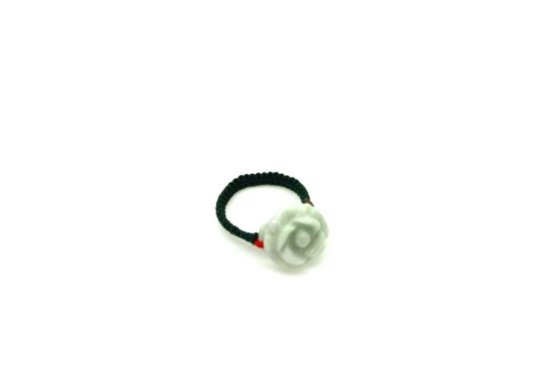 Blume Jade Ring - Größe 16,75 3