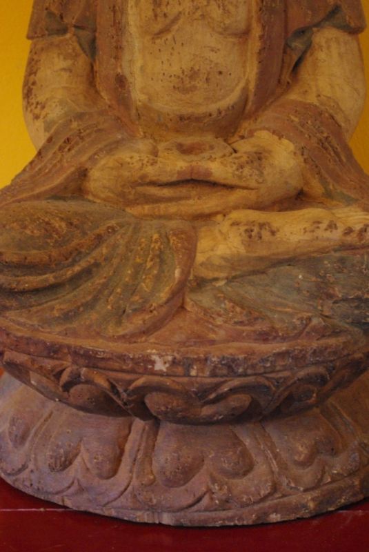 Bodhisattva Holzstatue 2