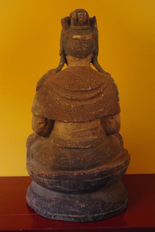 Bodhisattva statue in wood 5