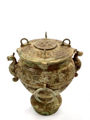 Boîte Chinoise en Bronze - Mythologie chinoise Boîte Chinoise en Bronze - Mythologie chinoise
