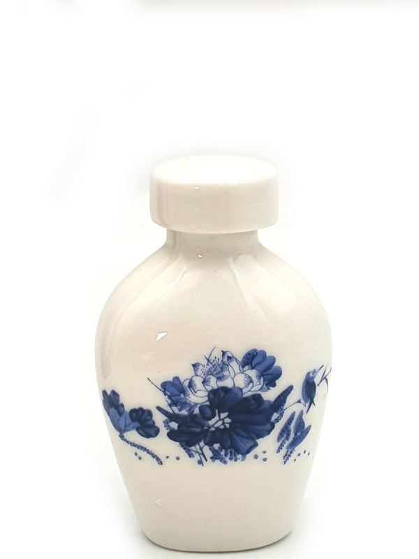 Botella de porcelana - Tinta china liquida - 35ml - flores 2