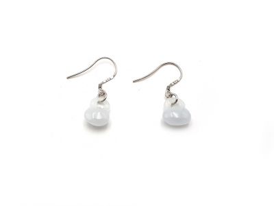 Boucles D'oreilles Jade - catégorie A - Avec Certificat - Gourde du bonheur Boucles D'oreilles Jade - catégorie A - Avec Certificat - Gourde du bonheur