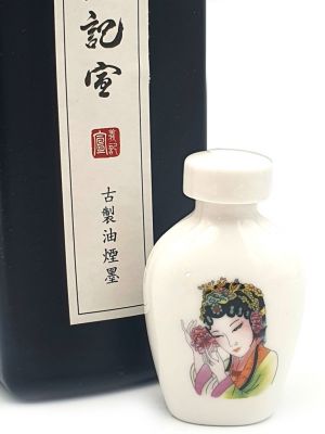 Bouteille en porcelaine - Encre de Chine liquide - 35ml - Femme chinoise