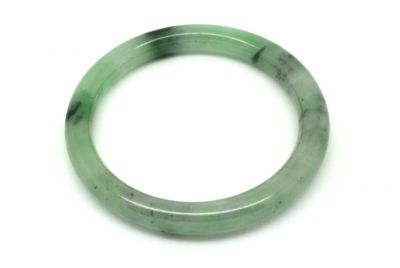Bracelet en Jade Jonc catégorie B Vert Transparent 5 55cm Bracelet en Jade Jonc catégorie B Vert Transparent 5 55cm