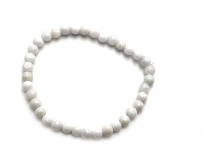 Bracelet en Jade - Perles de jade de 6mm - Jade Blanc