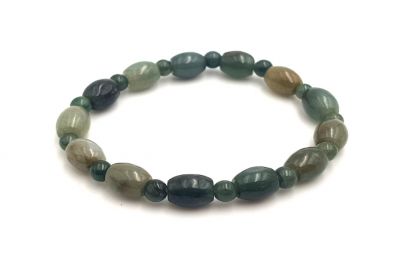 Bracelet en Jade - Rondes et Ovales - Vert Bracelet en Jade - Rondes et Ovales - Vert
