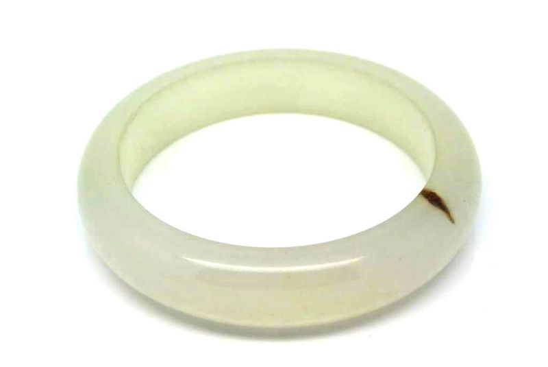 Brazalete de Jade Blanco transparente 1