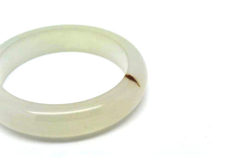Brazalete de Jade Blanco transparente 2