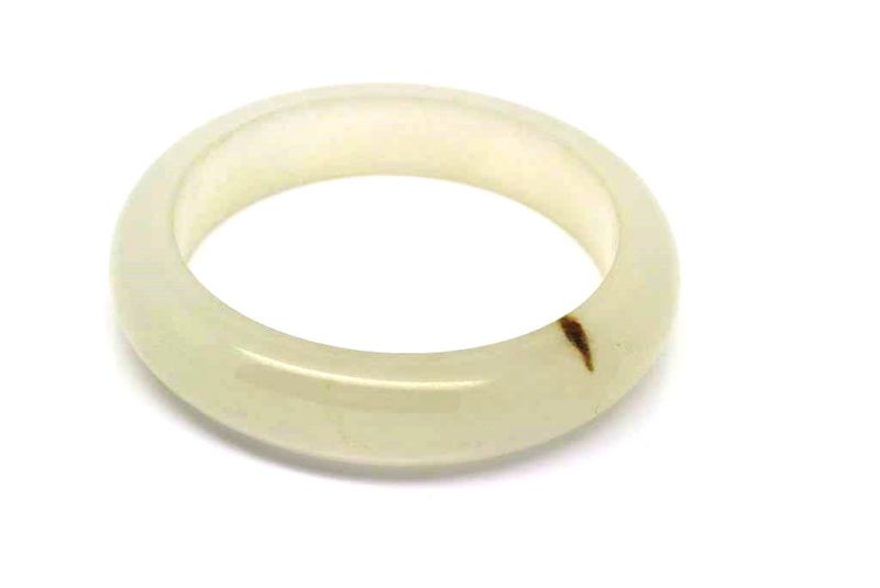 Brazalete de Jade Blanco transparente 3