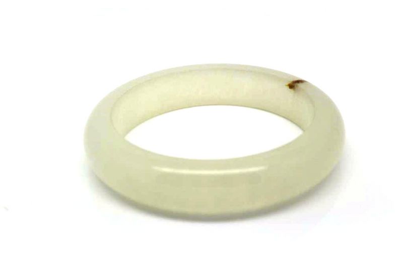 Brazalete de Jade Blanco transparente 4