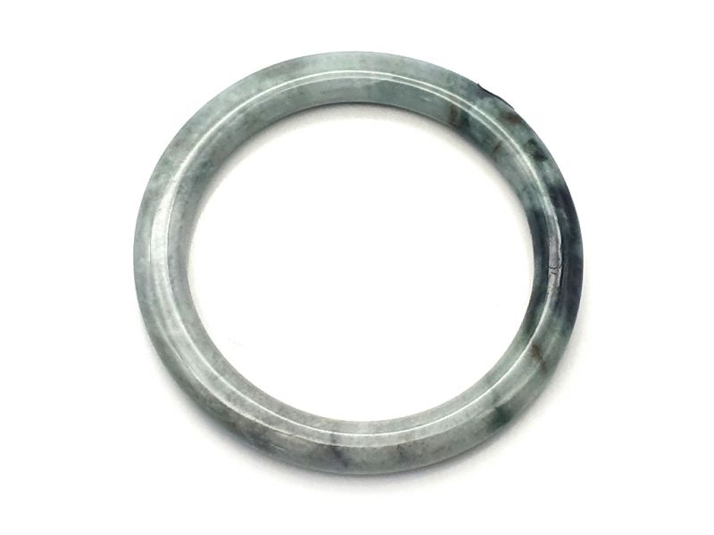 Haga clic en la imagen para ampliar Brazalete de jade real - Pulsera de jade - tienda de jade - 5.80cm - Varios verdes - Translúcido 1