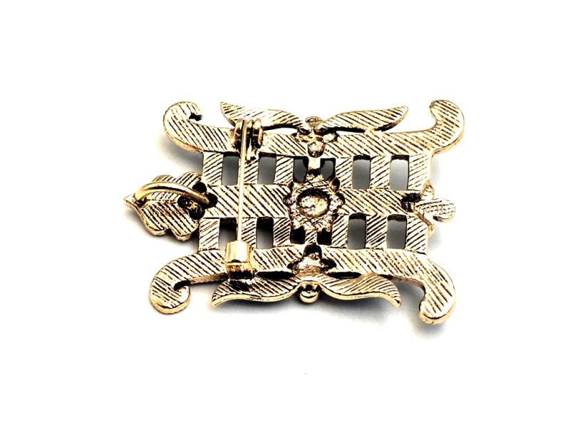 Cliquez sur la vignette pour agrandir et survolez la photo pour zoomer Broche chinoise en émail - Cloisonnée - Symbole du Double Bonheur bleu 2