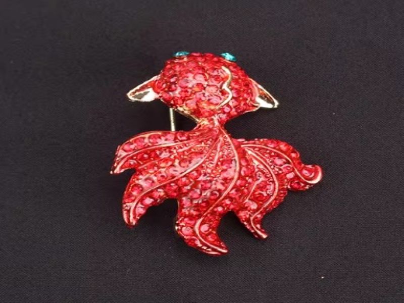 Broche chinoise en émail - Poisson 2
