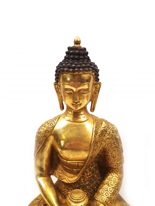 Bronze Buddha Statue in Meditationsstellung 2