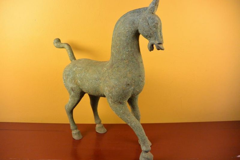 Bronze Statue 40 Jahre alt große Pferd 4